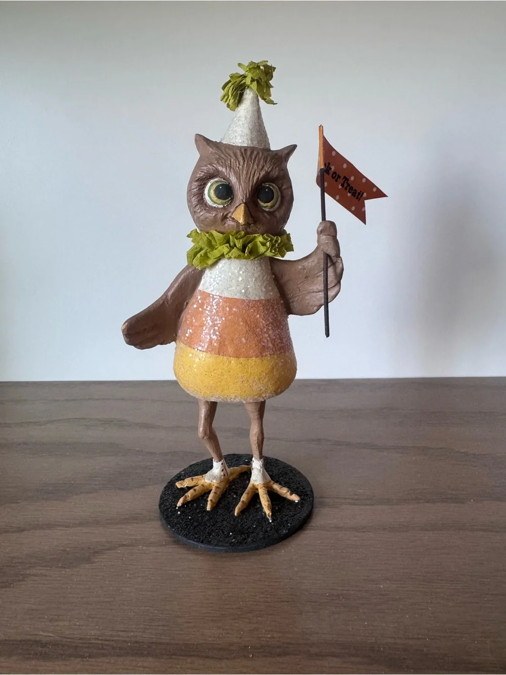 Bethany Lowe Designs Candy Corn Hootie Owl Figurine